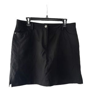 black golf skort